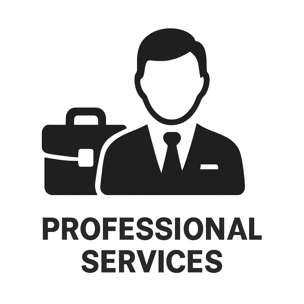 professional services industry icon with no border around and dark font-1