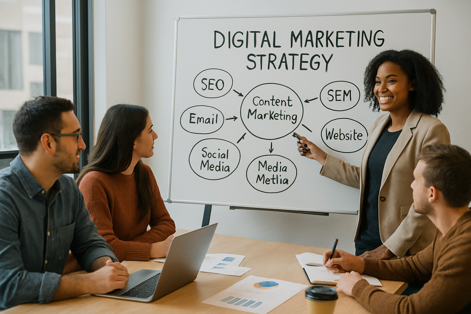 Digital marketing strategy session